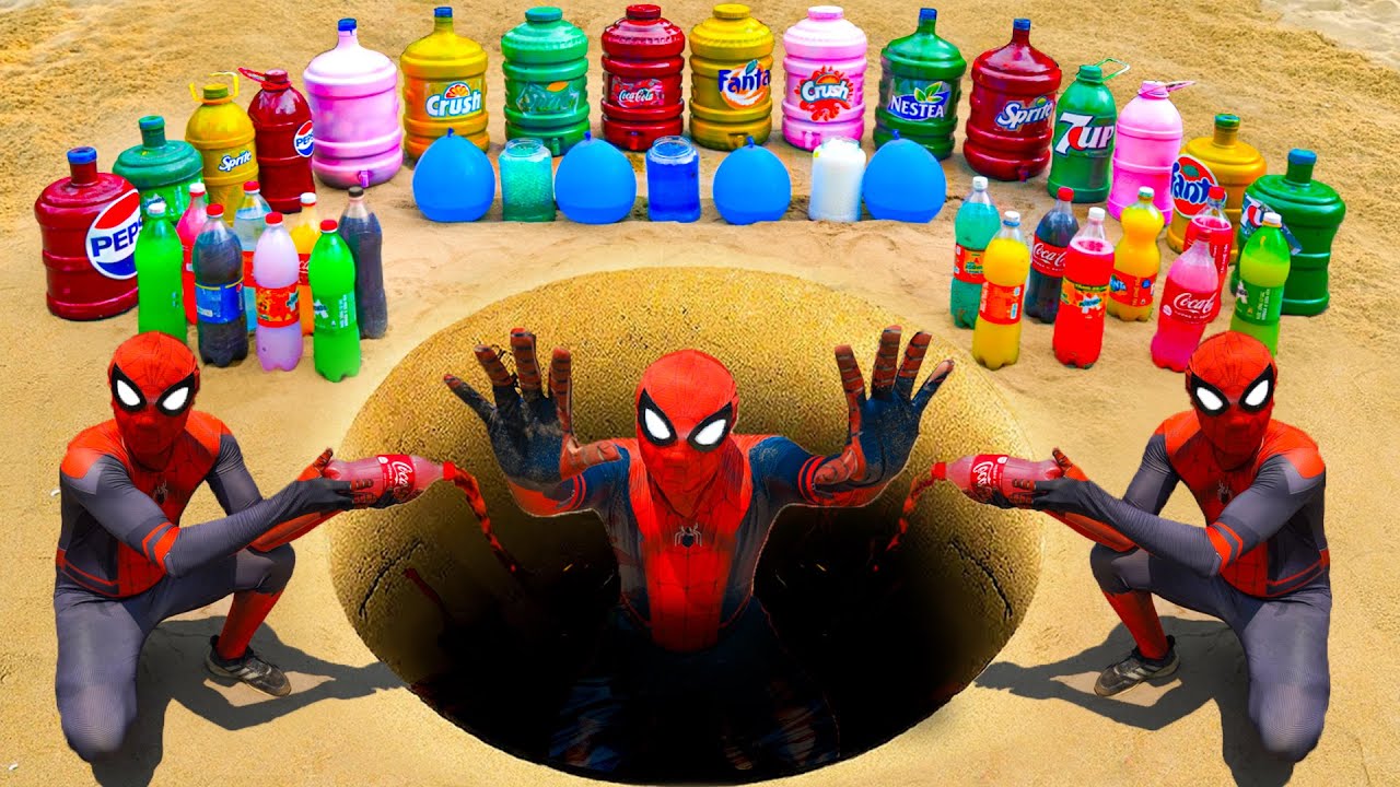 EXPERIMENT: Big Toothpaste Eruption from Giant Hole, Big Coca-Cola ...