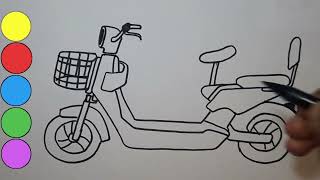 Menggambar ,Melukis dan Mewarnai Sepada Listrik || Menggambar ,Melukis dan Mewarnai Sepada Listrik ||