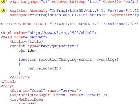 WebDropDown Multi-select on the Client