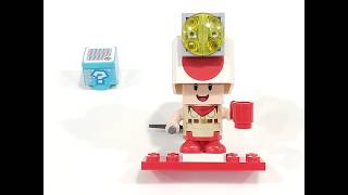 LEGO MR TOAD FROM SUPER MARIO BROTHERS GALAXY MOVIE  &amp; SMART BRICK PLAY  SYSTEM - HOW TO BUILD P2