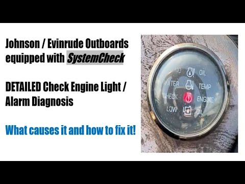 Johnson 200 Hp Check Engine Alarm Cause and Fix