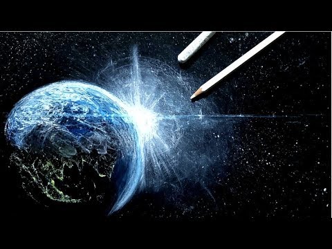 クレヨンと色鉛筆で地球の日の出を描いてみた Drawing The Earth Realistically Youtube