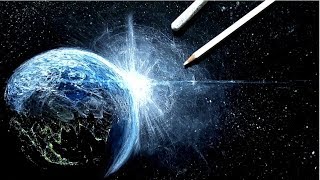クレヨンと色鉛筆で地球の日の出を描いてみた Youtube