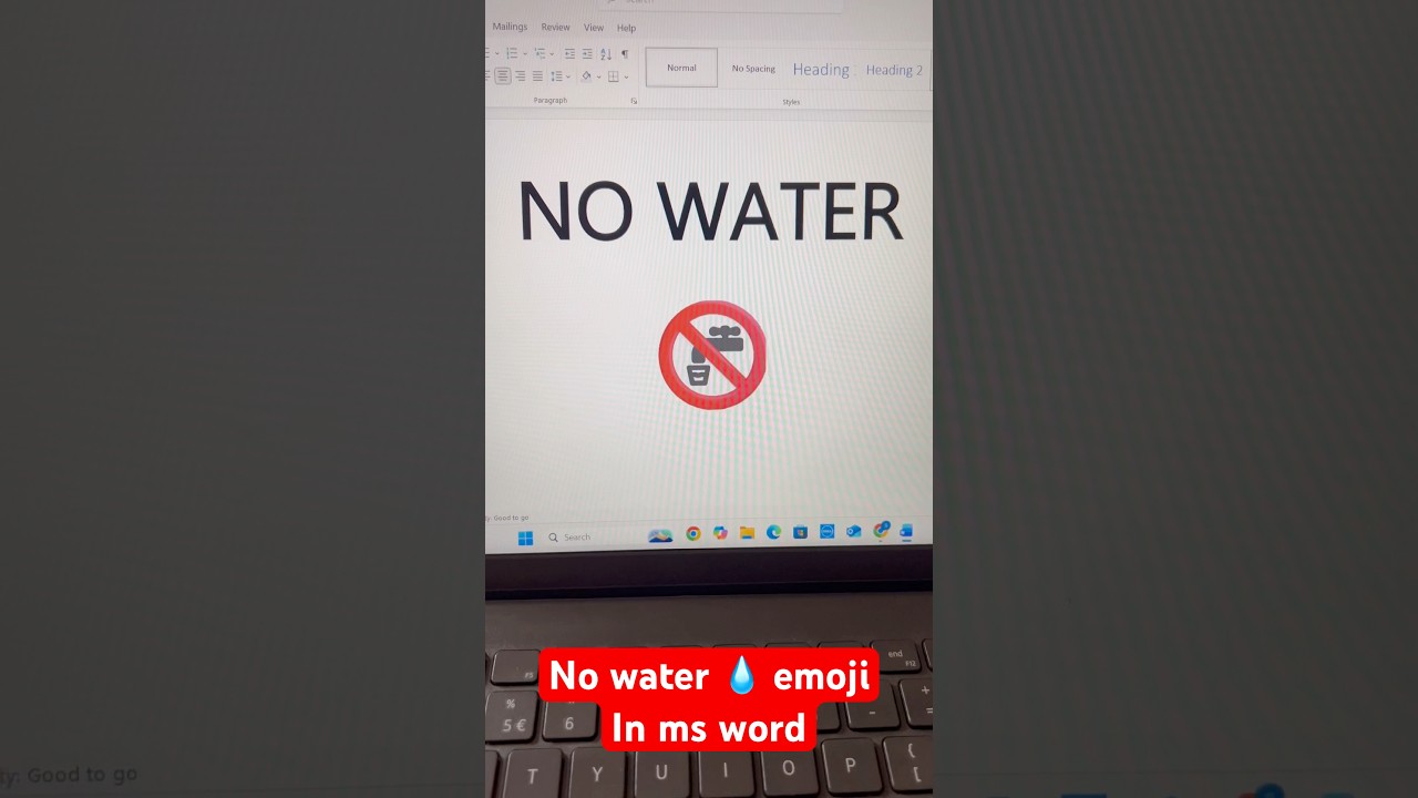 No WaterShortcut Trick Ms Word
