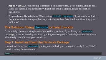 Resolving Dependency Issues in R: Why You Can