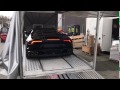 DMC Huracan unloading at Geneva International Motor Show 2017
