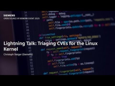 Lightning Talk: Triaging CVEs for the Linux Kernel