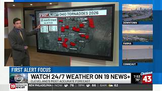 How many confirmed tornadoes has Ohio had in 2026?