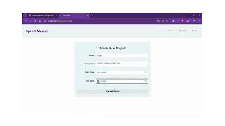 Sprint Master - Full-Stack Django & ReacJS WebApp