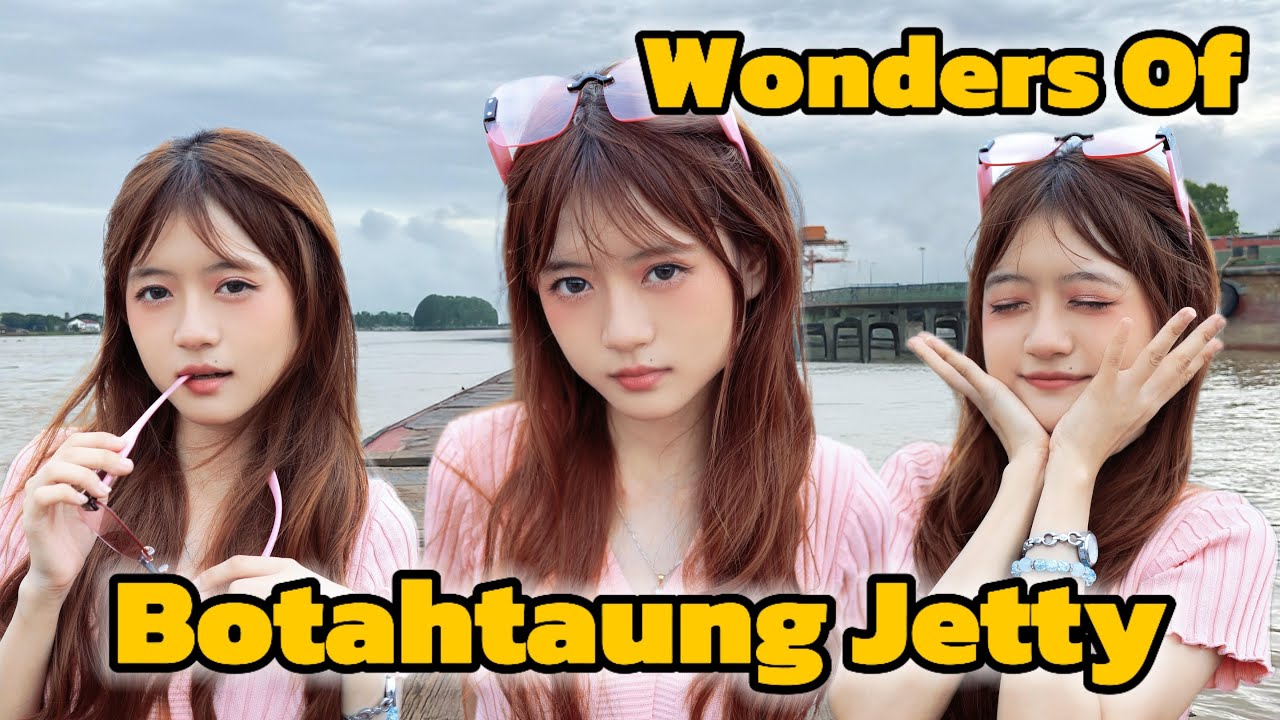 Исследуйте пристань пагоды Ботахтаунг в Янгоне, Мьянма. (Бирма)