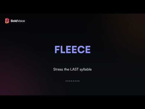 How to Pronounce Fleece | Hear It Instantly