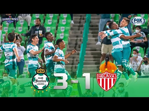 ¡QUINTA VICTORIA DE SANTOS Y CON SU GENTE! SANTOS 3-1 NECAXA Liga MX