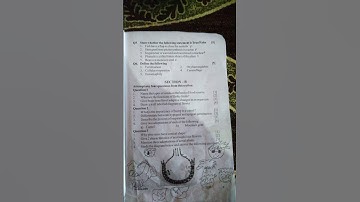 ICSE class 6, Question paper of Biology,Final term 2024-25