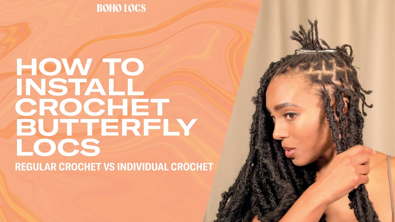 How to Install Butterfly Locs - Cornrow x Individual 
