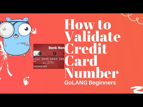 Validate Credit Card Number GoLang | Regular Expression | Golang Tutorial Beginners