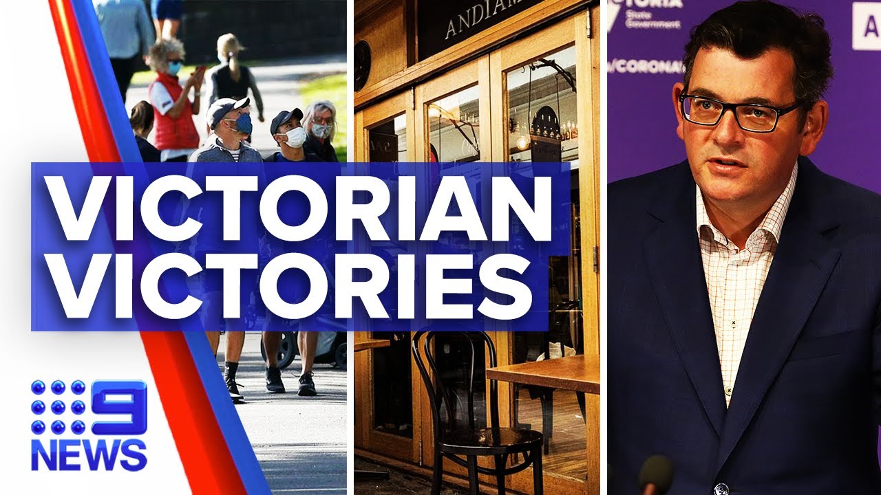 Coronavirus: More restriction eases expected as Victoria records lowest cases | 9 News Australia