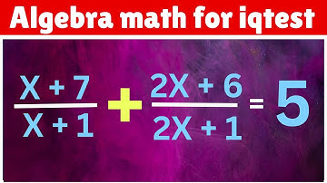 Algebra math for iqtest  | Algebra math olympiad | Math beast | IQ test
