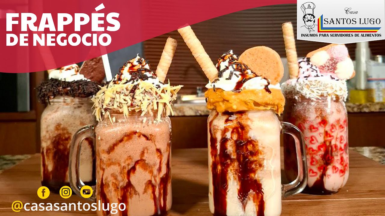 FRAPPÉS PARA NEGOCIO ⭐4 Recetas Fáciles y Baratas⭐ Tutorial Explicado Paso a Paso