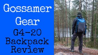 Gossamer Gear G4-20 Backpack Review (1.6lbs, 42L, Frameless)