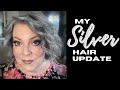 My Silver/Grey Hair Update 22 months in!! | Hair Products for Grey hair | Transitioning to grey