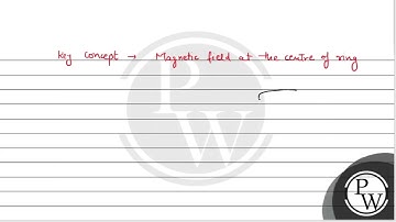 Charge q is uniformly spread on a thin ring of radius R. The ring rotates about its axis with a ....