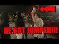 THIS GUY ALMOST GOT JUMPED FOR $500 AFTER DAMAGING CAR AT CAR MEET!!!