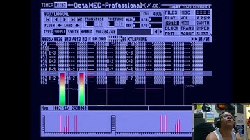 Commodore Amiga Octamed Jam : Workflow  1 5 hour Part 6