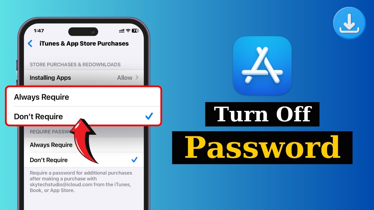 How To Take Off Password For App Store