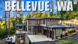 Bellevue, WA $3M  Luxury Home Tour With Stunning Views of Lake Sammamish!