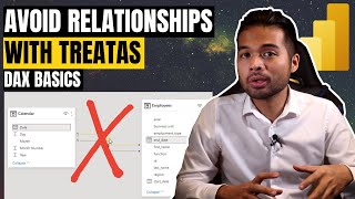 avoid relationships using treatas dax function // beginners guide to power bi in 2021