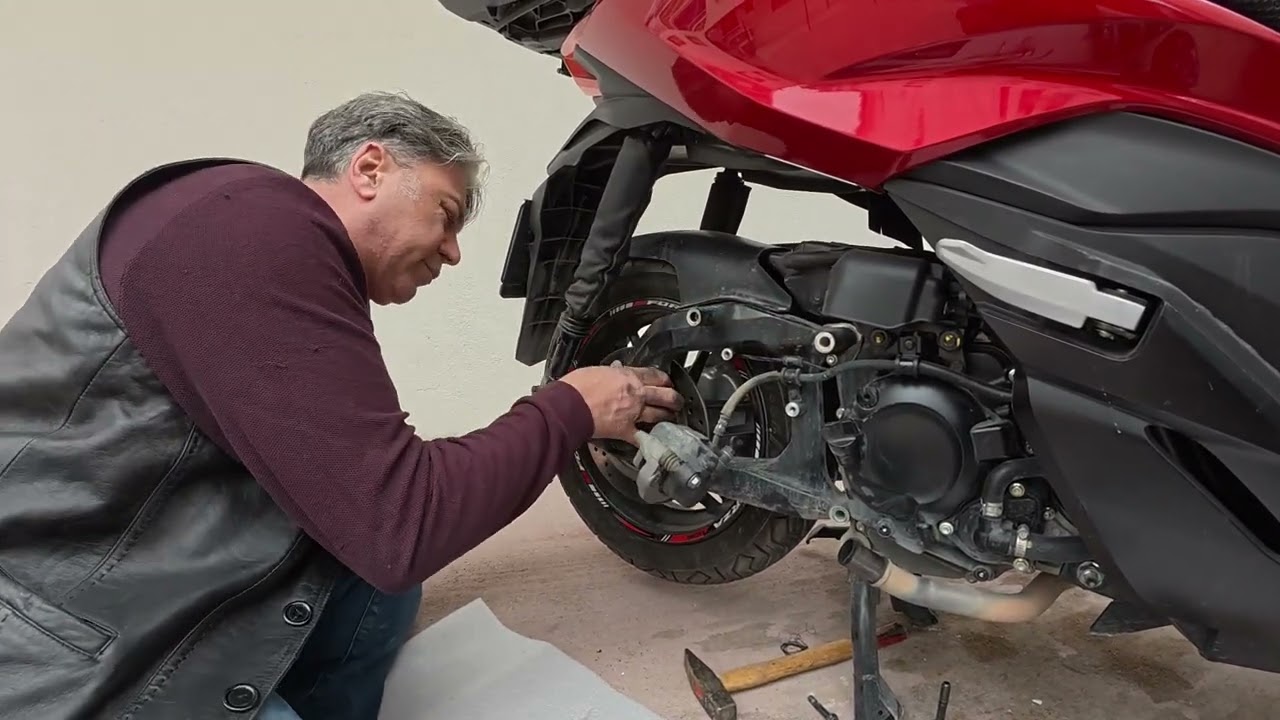 FORZA 250 lastik tamiri süreci