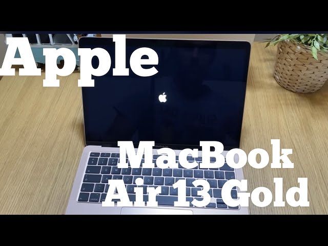 Apple MacBook Air 13 Inch Gold 2020 unboxing and setup - YouTube