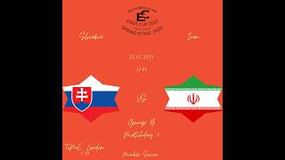 Spring Stage 2026. Group B. Matchday 3. #slovakia - #iran