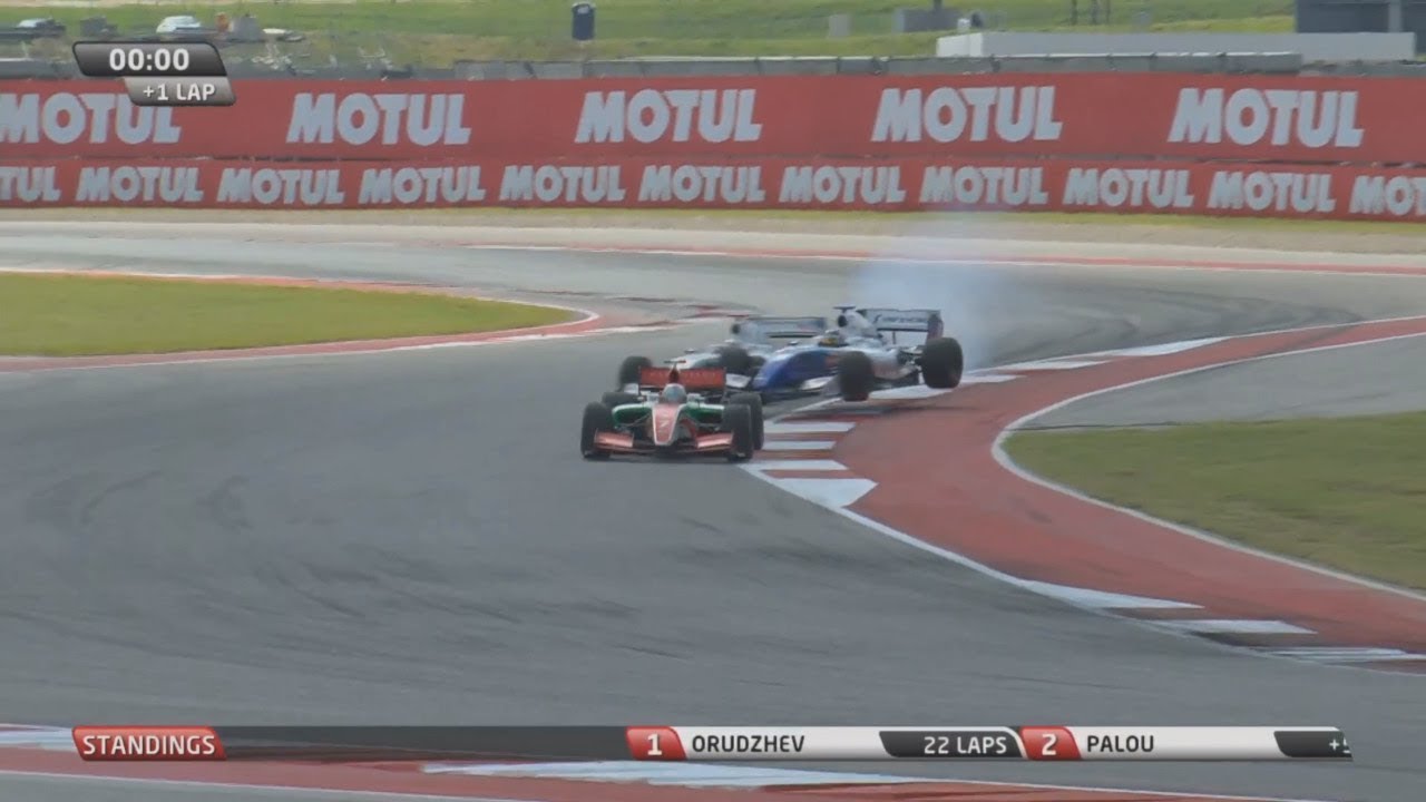 World Series Formula V8 3.5 2017. Race 2 Circuit of the Americas. Last Laps