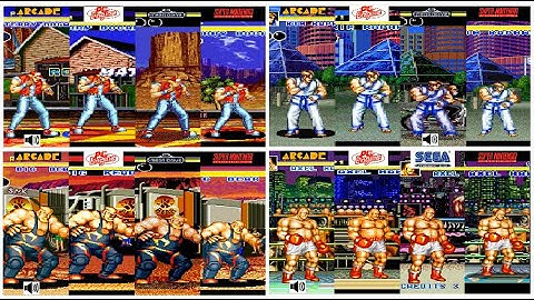 All Fatal Fury Special Characters Arcade VS PC Engine VS Megadrive/MegaCD VS Snes Console VS Console