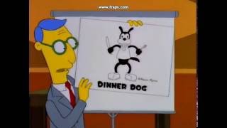 Simpsons Rich Uncle Skeleton & Dinner Dog