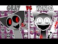 ALL GRAY VS WENDA TEST | FNF Character Test | Gameplay VS Playground