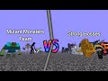 Mutant Monsters Team vs Strong Bosses | Minecraft  Mob Battle