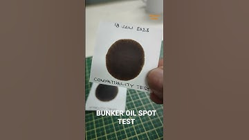 SPOT TEST NEW FUEL OIL RECEIVED #shorts #seamanslife