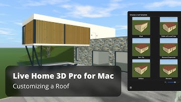 Customizing a Roof - Live Home 3D Pro for Mac Tutorials