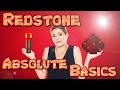MINECRAFT REDSTONE  - THE BASICS | How To Use Redstone | Basic Redstone Tutorial