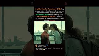 Did Tom Holland REALLY Kiss A Green Suit Guy? 🤨 #spiderman #marvel #shorts