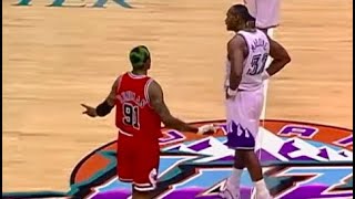 Dennis Rodman Vs Karl Malone Heated Moments Comp