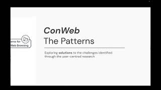 Defining Patterns for a Conversational Web