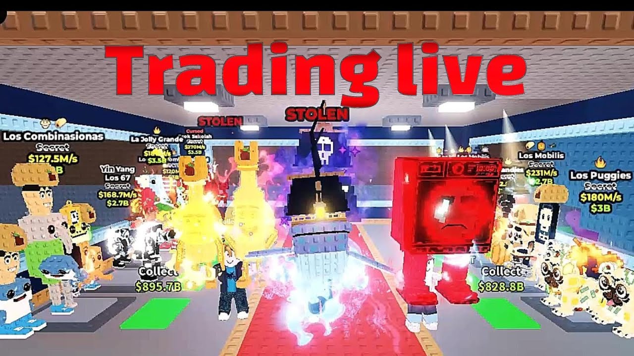 Live 🔴Steal A Brainrot Trading | (100% legit) No Scam