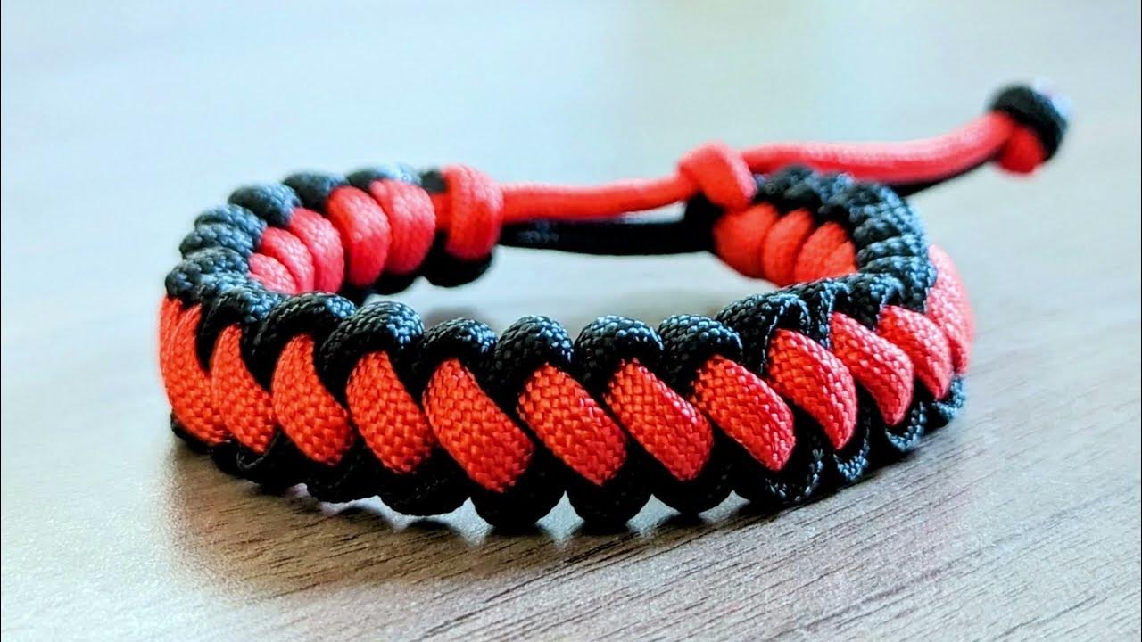 Easy Bracelet Making Making a Easy Paracord Bracelet Without Buckle ( Bootlace knot ) YouTube