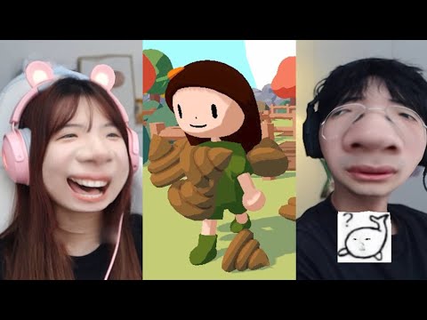 【周周和庄庄】GAMER  Best Couple Gaming：女友人造屎坑#vocal  Mobile Games Computer Games#games #funny