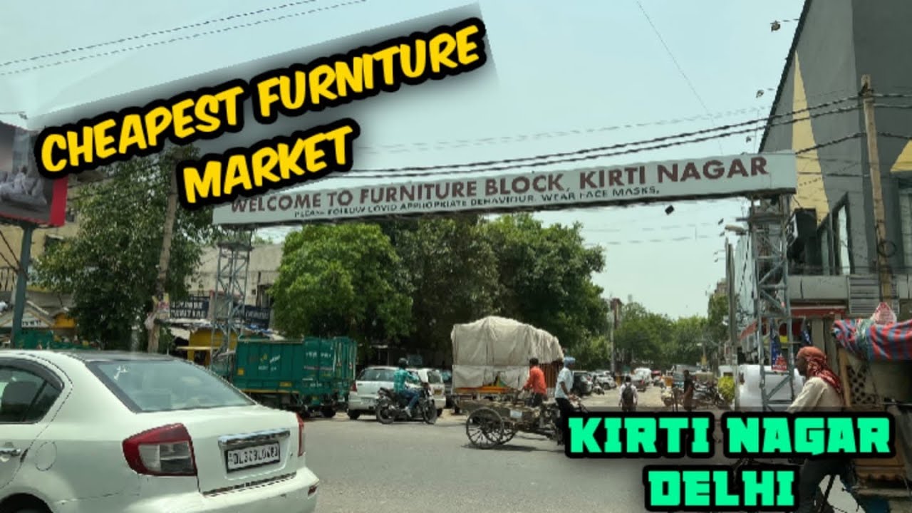 CHEAPEST FURNITURE MARKET IN KIRTI NAGAR DELHI SOFA, Feather Foam, Sofa Cloths, Chair, Almirah