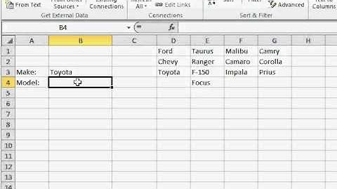 Microsoft Excel Cascading Listboxes Tutorial