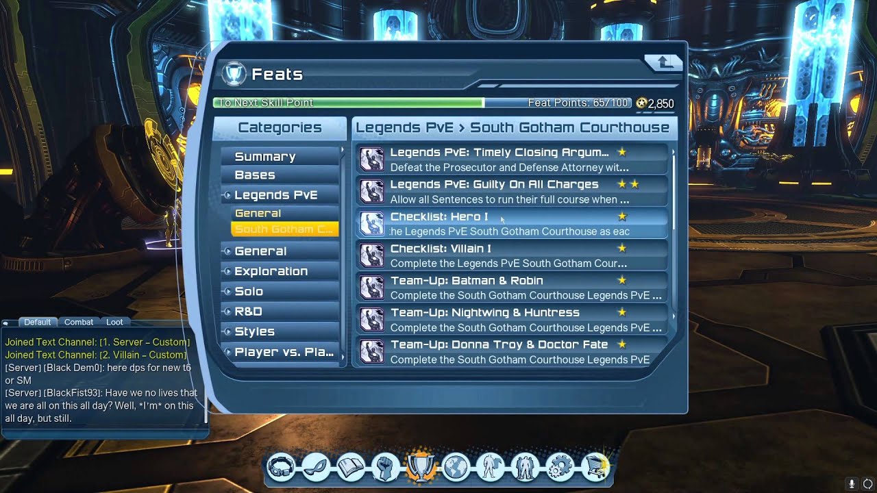 DCUO - Legends PVE Feats